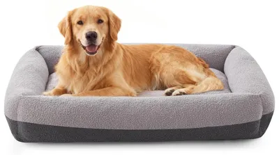 Obrázok produktu pre XXL posteľ pre psa, svetlosivá, rozmer 106x76x20 cm, s odnímateľným poťahom