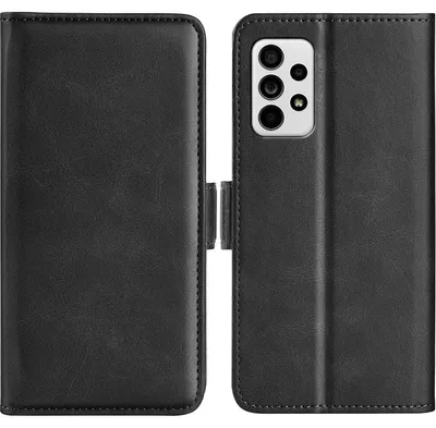 Produktbild von Mobigear Slim Magnetisches Handyhülle für Samsung Galaxy A33 – Klapphülle/Geldbörse – Schwarz
