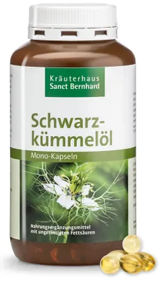 Produktbild von Sanct Bernhard Schwarzkümmelöl Mono Kapseln - 400 Kapseln