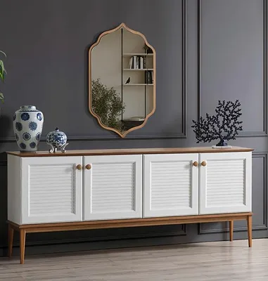 Immagine prodotto di Cassettiera Specchio di design Cassettiere in legno massiccio Cabinet Cassettiera Cabinet