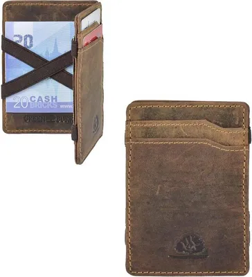 Produktbild von Greenburry Magic Wallet Minibörse Geldbörse Leder braun Vintage Portemonnaie 1608-25