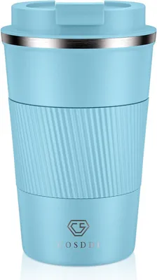 Image de CS COSDDI Tasse isotherme en acier inoxydable Travel Mug 380 ml Tasse isolante anti-fuite Tasse à café à emporter