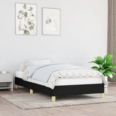 Produktbild von The Living Store Bettgestell Schwarz 90x190 cm Stoff