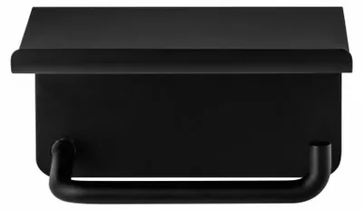 Immagine prodotto di Blomus WC-Rollenhalter mit Ablage MODO Black, Edelstahl titanbeschichtet, 66456 Shop Exclusive
