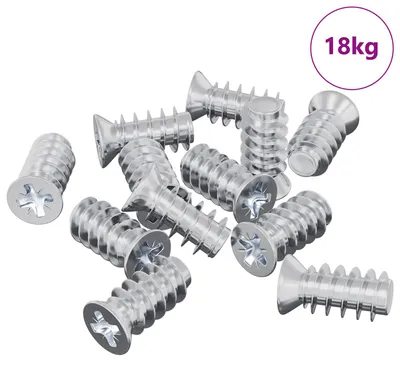 Zdjęcie produktu dla vidaXL Śruba 10909 szt. srebrna M6 x 12 mm żelazo