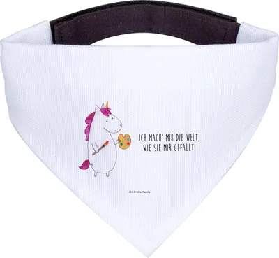 Produktbild von Mr. & Mrs. Panda Halstuch Einhorn Künstler - Weiß - Geschenk, Hunde Tuch, Für, Unicorn, Zeichnen, Farbe, Welt, Einhörner, Englisch, kleines