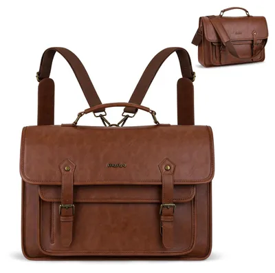 Produktbild von Solidchoice – 3-in-1 Laptop-Handtasche aus Kunstleder mit verstellbarem Riemen