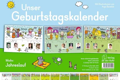 Produktbild von Unser Geburtstagskalender - Motiv: Jahreslauf
