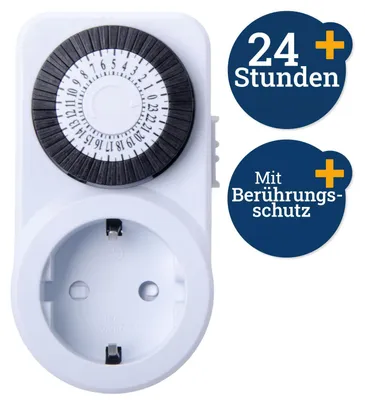 Produktbild von Analog Zeitschaltuhr Indoor 24 Stunden Haushalt Elektrobedarf Filmer 20862