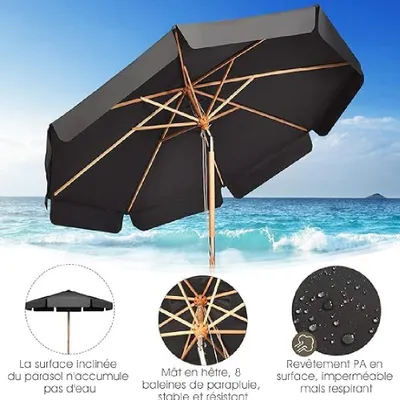 Productafbeelding van Terrasparasol - Parasol - Prieelparasol - Zonnescherm - Buitenshade - 300 cm Groot