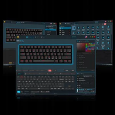 Image de Clavier mécanique EPOMAKER SK61 RGB QWERTY filaire 60 % blanc