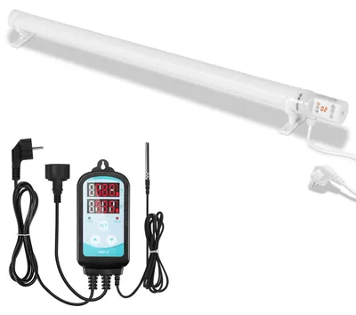 Productafbeelding van Eikuavon plantenverwarming 180W met timerfunctie, verwarmingsbuis voor kassen, 220–240V