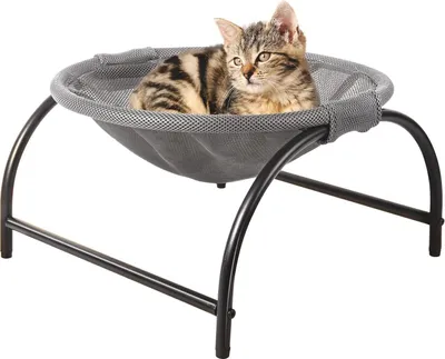 Produktbild von Katzenbett, waschbar, weiches Hundebett, abnehmbar, Katzenzubehör, Katzenkorb, Katzennest, Katzenbett für draußen, Katzenkissen, Katzenhängematte, Fensterbett, Sofa für Katzen und kleine Hunde