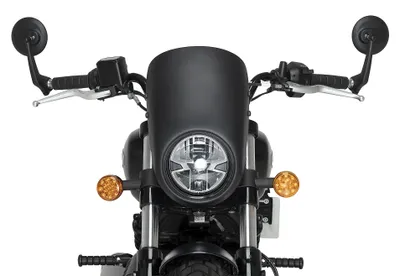 Immagine prodotto di Cupolino PUIG semicarenato nero 385x250mm per Indian