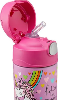 Immagine prodotto di Thermos per bambini FUNtainer con cannuccia - Unicorno 355 ml