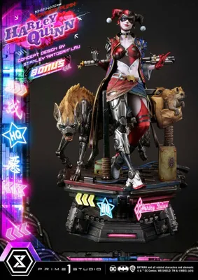 Zdjęcie produktu dla Figurka Cyberpunk Harley Quinn Deluxe od Prime 1 Studio 60 cm - Edycja Bonusowa