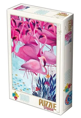 Immagine prodotto di Puzzle da 1000 pezzi di Andrea Kurti, Fenicotteri