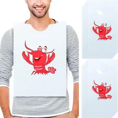 Obrázek produktu pro 30 ks plastových misek ve tvaru krabího krunýře, 23,25 palců, vtipné misky s motivem mořských plodů pro dospělé