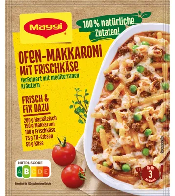 Zdjęcie produktu dla Maggi Fix do makaronu z serkiem śmietankowym i ziołami śródziemnomorskimi 39 g