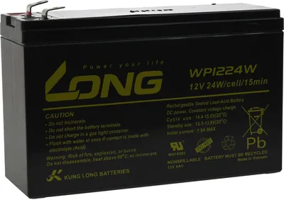 Image de KungLong Batterie au plomb WP1224W 12V 6Ah