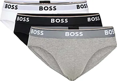 Zdjęcie produktu dla Slipy męskie HUGO BOSS z elastycznej bawełny w trójpaku Mix/999 XL