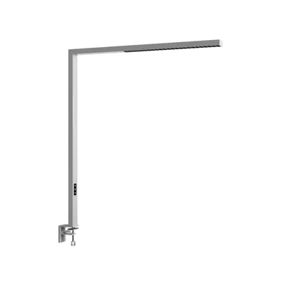 Produktbild von Arcchio LED-Büro-Klemmlampe Jolinda, silber, Metall, dimmbar