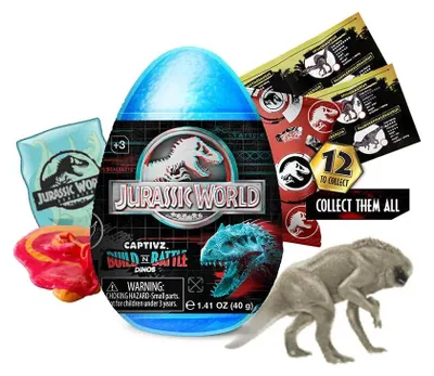 Produktbild von Jurassic World Slime Egg Science Gone Wrong Knetmasse Mehrfarbig  Kinder Mehrfarbig One Size