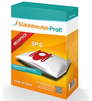 Produktbild von 20 Staubsaugerbeutel geeignet für Siemens Q5.0 extreme Silence Power Bodenstaubsauger VSQ5X500, VSQ5X1230, VSQ5 X 12 M1,VSZ3XTRM11 von Staubbeutel-Profi® kompatibel mit Swirl S62 / S67