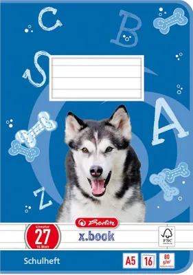 Produktbild von 10 Herlitz Schulhefte / DIN A5 / 16 Blatt / Lineatur 27
