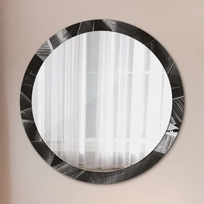Produktbild von Ø100cm Modern Spiegel - Wandspiegel Wandmontage- Schlafzimmer - Tropisch Palmen