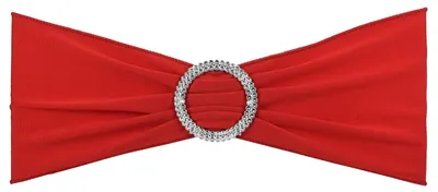 Immagine prodotto di Set di 25 elastici per sedie rossi, ideali per decorazioni festive