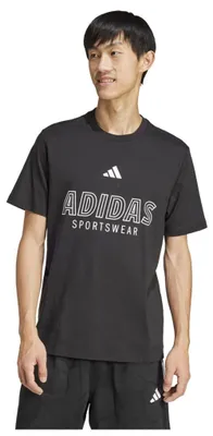Zdjęcie produktu dla Adidas JN7851_205, Koszulka, Męski, Czarny, M, Wycięcie pod szyją, Krótki rękaw