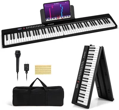 Produktbild von Faltbares Keyboard-Piano – 88 halbgewichtete Tasten – Bluetooth und 1000 Klänge