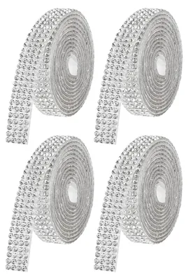 Selbstklebendes Strassband, 4 Rollen, 0,9 cm, Bastelzubehör