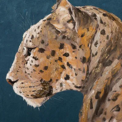 Produktbild von ArtUniverse Leinwandbild Goldener Leo 100 x 100 cm
