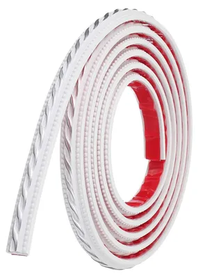 Productafbeelding van Zelfklevende wandlijst 1 m x 2 cm - Flexibele sierlijst voor muren