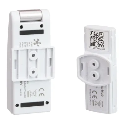 Produktbild von TFA Dostmann Weatherhub Starter-Set mit Temperatursender, 31.4001.02, SmartHome, einfach installierbar Weiß L 40 (45) x B 28 (33) x H 104 mm