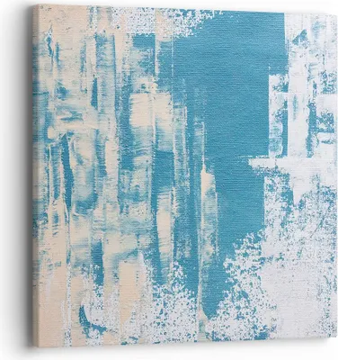 Produktbild von Bild auf Leinwand - Leinwandbild - Einteilig - Blau Farben Hintergrund - 40x40cm - Wand Bild - Wanddeko - Wandbilder - Leinwanddruck - Bilder - Wanddekoration - Leinwand bilder - AC40x40-5062