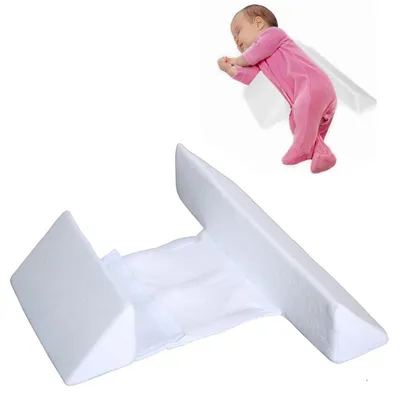 Produktbild von Säuglingslagerungskissen Abnehmbares und Verstellbares Lagerungskissen 45° Nclined Support Anti-Roll Seitenschläferkissen für Babyformung