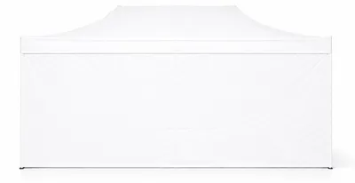 Produktbild von Faltpavillon 4x8 m ALU Premium – Sechskantprofil 50 mm, Metallverbinder, Plane 450 g/m², 4 geschlossene Seitenwände, Rolltasche - Grau