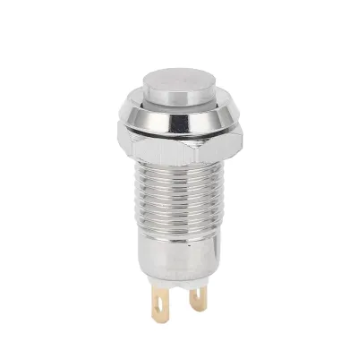 Zdjęcie produktu dla wodoodporny, chwilowy przełącznik przyciskowy 8 mm Przełącznik przyciskowy ze stali nierdzewnej 3V