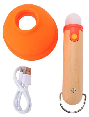 Immagine prodotto di Lampada da comodino Plunger, ricaricabile tramite USB, lampada da comodino in silicone con timer da 30 minuti, illuminazione d'atmosfera per la camera da letto, decorazione per la casa