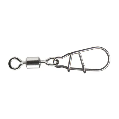 Image de DAIWA Tournament D-Snap Swivel SW, 7 pcs, mousqueton Snap avec émerillon, 16513-100