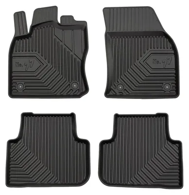 Immagine prodotto di Tappetini gomma vasca per Volkswagen Tiguan II 2016-2024 (SUV) – set 4 pezzi, nero, su misura