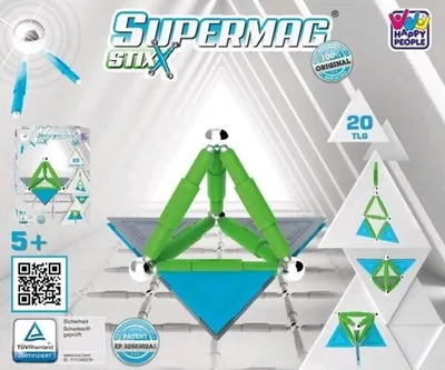 Produktbild von Happy People Supermag Stix, Bausatz, 5 Jahr(e), Metall, Kunststoff, 20 Stück(e)