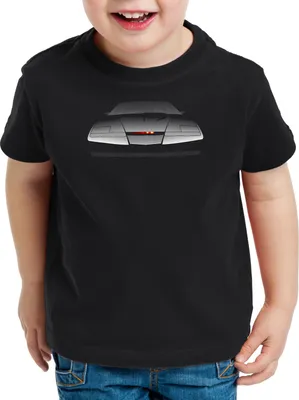 Produktbild von style3 K.I.T.T. Front Kinder T-Shirt michael knight 2000 black rider