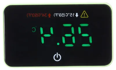 Productafbeelding van Aquarium Thermometer - Temperatuurmeter Water - Aquarium Onderhoud - Zelfklevend Sensor - 4.7 cm Lengte - Zwart