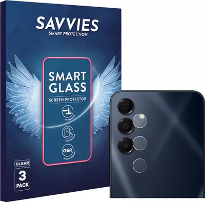 Produktbild von 3x Savvies Schutzglas Folie für Samsung Galaxy A16 5G (NUR Kameraschutz) 9H Panzer Schutzfolie Glas Displayschutz klar transparent