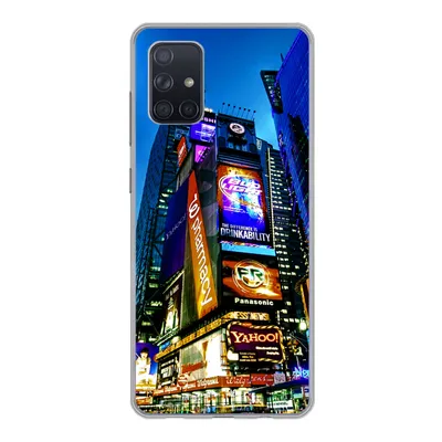 Produktbild von MuchoWow® Handyhülle Schutzhülle Hülle für Samsung Galaxy A51 New York - Nacht - USA Silikon Softcase Handy Hülle - Schutzabdeckung