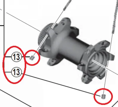 Image de Shimano M98f/r M785r M900c24tlf nipple vélo noir noir One Size